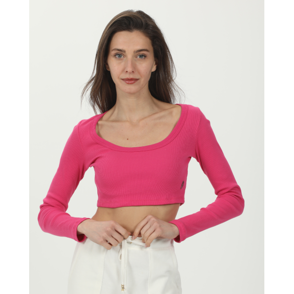 Γυναικείο cropped top SUGARFREE 23832081 φούξια