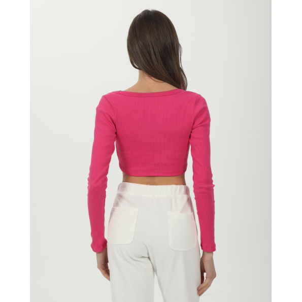 Γυναικείο cropped top SUGARFREE 23832081 φούξια