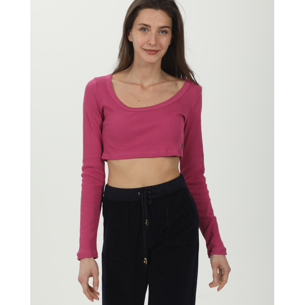 Γυναικείο cropped top SUGARFREE 23832081 μοβ