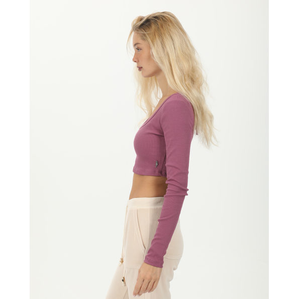 Γυναικείο cropped top SUGARFREE 23832081 μοβ