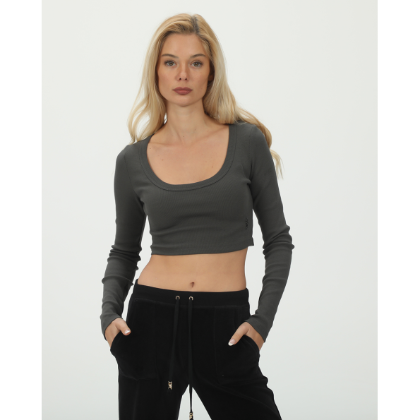 Γυναικείο cropped top SUGARFREE 23832081 χακί