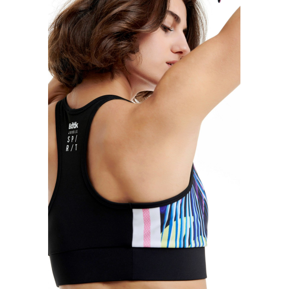 Γυναικείο αθλητικό μπουστάκι BODYTALK 1211-906524 μαύρο