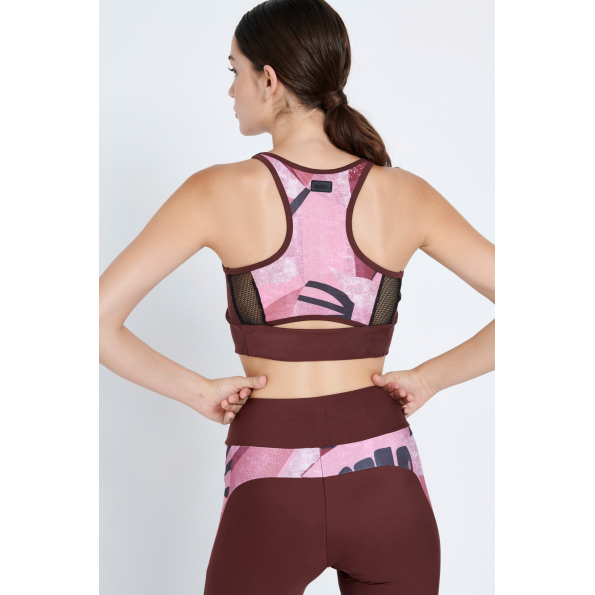 Γυναικείο αθλητικό μπουστάκι BODYTALK 1212-903724 μπορντο ροζ 