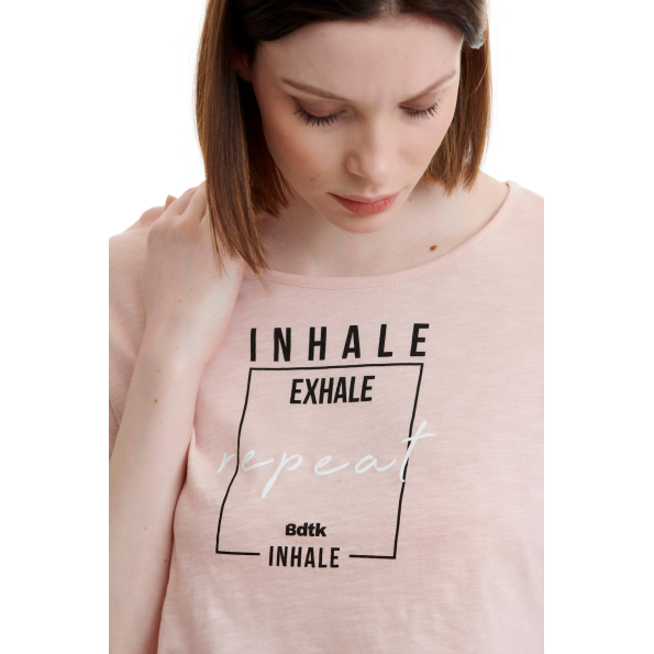 Γυναικείο cropped μπλούζα BODYTALK 1211-907120 ροζ 