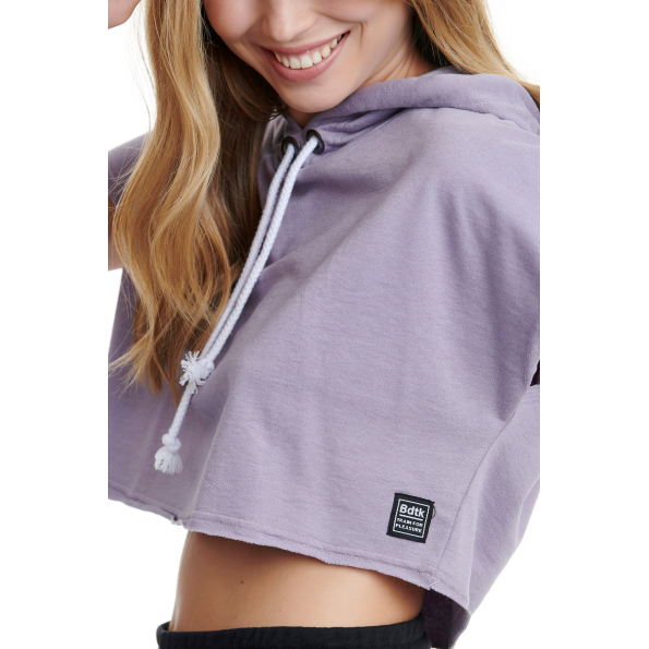 Γυναικεία cropped μπλούζα BODYTALK 1211-909525 μοβ