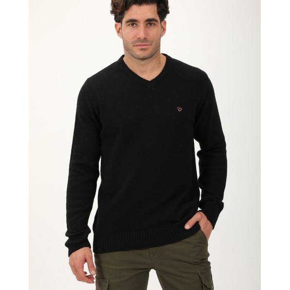 Ανδρικό πουλόβερ VAN HIPSTER 342801 μαύρο