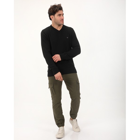 Ανδρικό πουλόβερ VAN HIPSTER 342801 μαύρο Ανδρικά