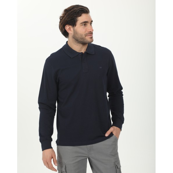 Ανδρική polo μπλούζα VAN HIPSTER 72242 ναυτικό μπλε