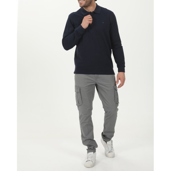 Ανδρική polo μπλούζα VAN HIPSTER 72242 ναυτικό μπλε