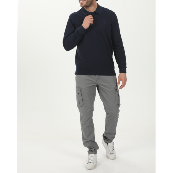 Ανδρική polo μπλούζα VAN HIPSTER 72242 ναυτικό μπλε