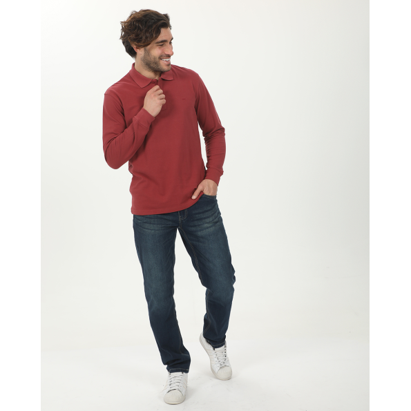 Ανδρική polo μπλούζα VAN HIPSTER 72242 κόκκινη