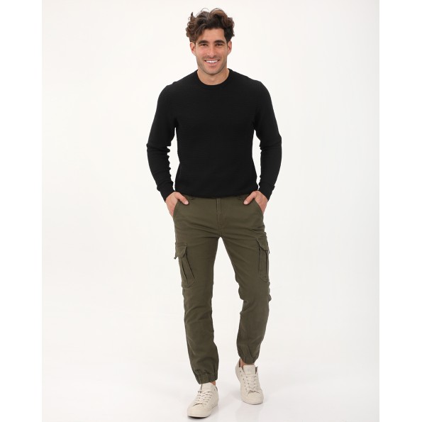 Ανδρική πλεκτή μπλούζα VAN HIPSTER 72281 μαύρη Ανδρικά