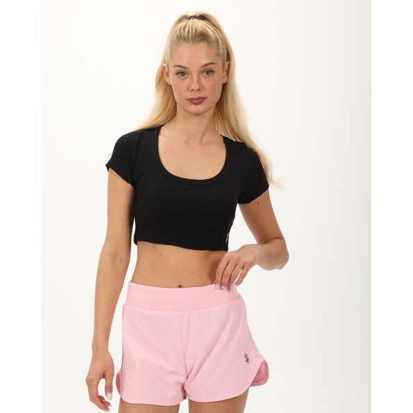 Γυναικείο cropped top SUGARFREE 23812100 μαύρο