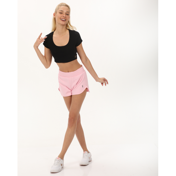 Γυναικείο cropped top SUGARFREE 23812100 μαύρο