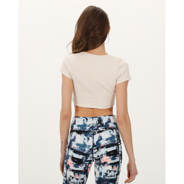 Γυναικείο cropped top SUGARFREE 23812100 μπεζ