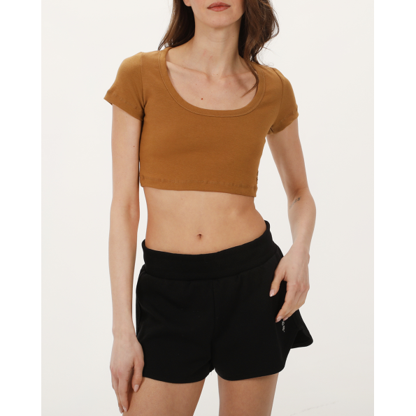 Γυναικείο cropped top SUGARFREE 23812101 καφέ