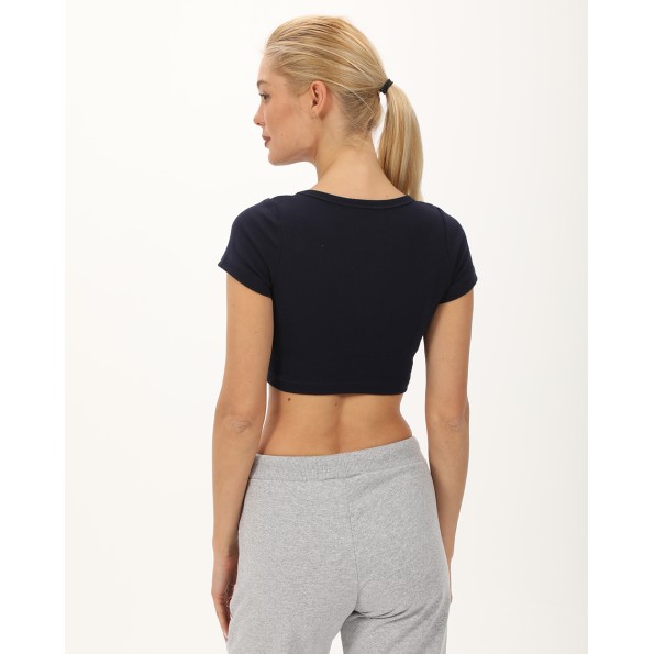 Γυναικείο cropped top SUGARFREE 23812101 ναυτικό μπλε