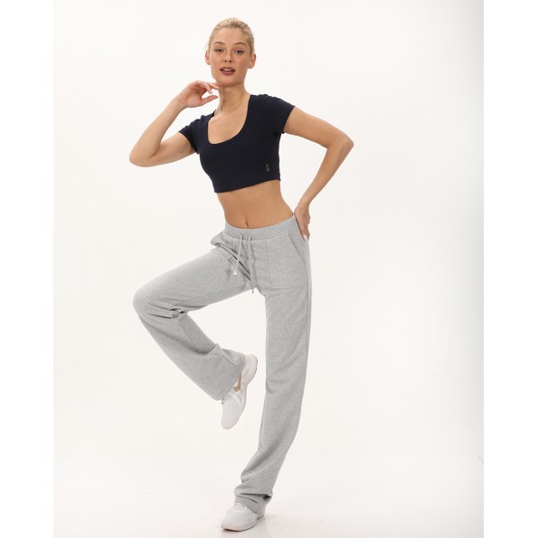 Γυναικείο cropped top SUGARFREE 23812101 ναυτικό μπλε