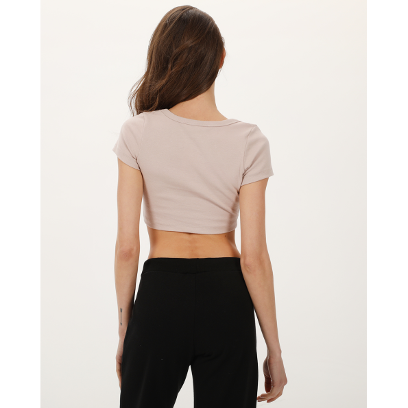 Γυναικείο cropped top SUGARFREE 23812101 μπεζ