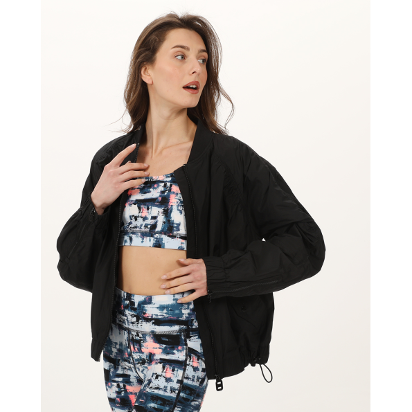 Γυναικείο bomber μπουφάν DKNY P4AC7W19  μαύρο 