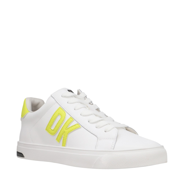 Γυναικεία sneakers DKNY K1486950 ABENI λευκό κίτρινο