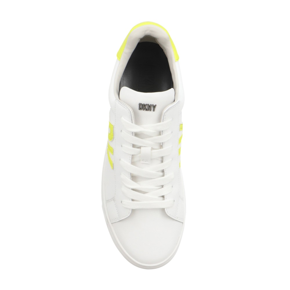 Γυναικεία sneakers DKNY K1486950 ABENI λευκό κίτρινο
