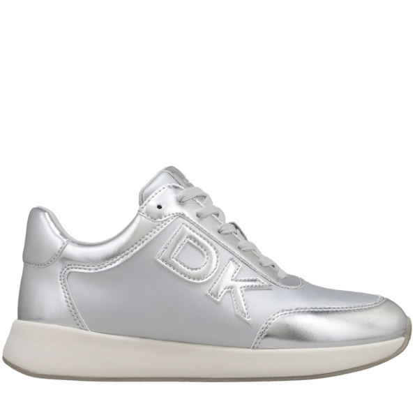 Γυναικεία sneakers DKNY K2421042 OAKS ασημί
