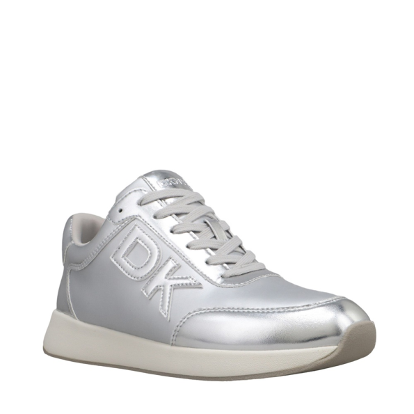 Γυναικεία sneakers DKNY K2421042 OAKS ασημί