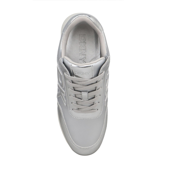 Γυναικεία sneakers DKNY K2421042 OAKS ασημί