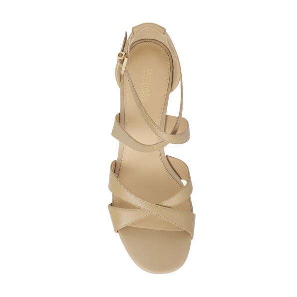Γυναικεία πέδιλα MICHAEL KORS 40S3KSMS1L KINSLEY μπεζ Γυναικεία