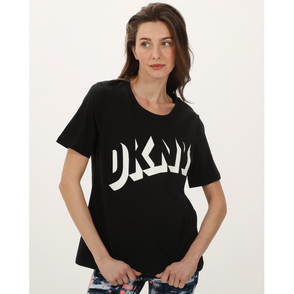 Γυναικείο t-shirt DKNY D2A4A0AT μαύρο