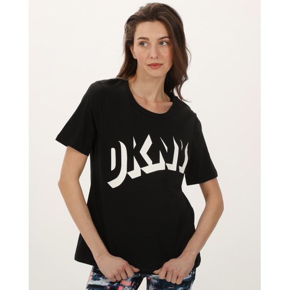 Γυναικείο t-shirt DKNY D2A4A0AT μαύρο