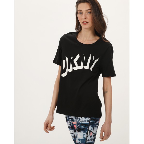 Γυναικείο t-shirt DKNY D2A4A0AT μαύρο