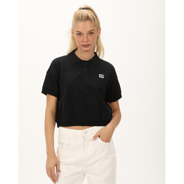 Γυναικεία cropped μπλούζα DKNY D2B4A108 μαύρη