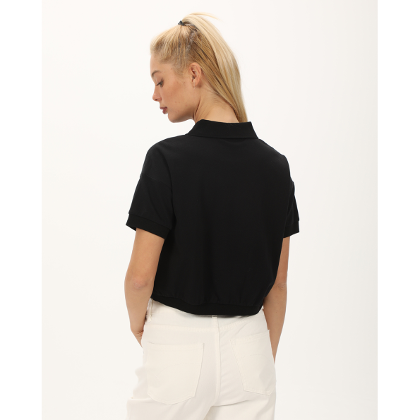 Γυναικεία cropped μπλούζα DKNY D2B4A108 μαύρη