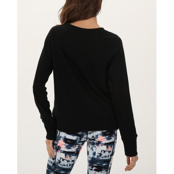Γυναικεία φούτερ μπλούζα DKNY DP3T8815 μαύρη