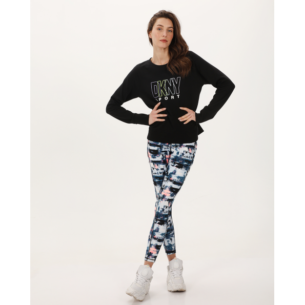 Γυναικεία φούτερ μπλούζα DKNY DP3T8815 μαύρη