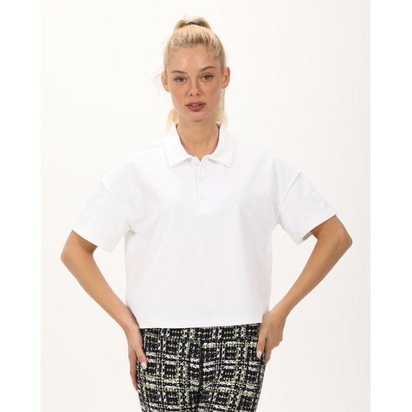 Γυναικεία cropped μπλούζα DKNY DP3T9642 λευκή