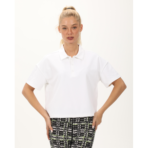 Γυναικεία cropped μπλούζα DKNY DP3T9642 λευκή