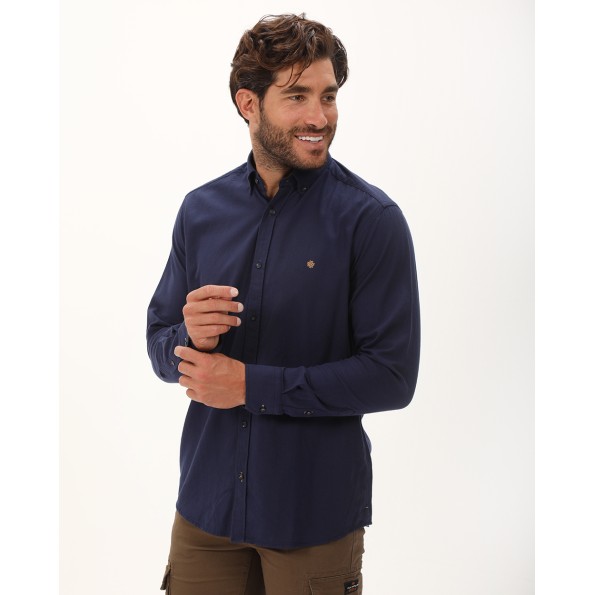 Ανδρικό πουκάμισο DORS 1035008.C04 ναυτικό μπλε Ανδρικά