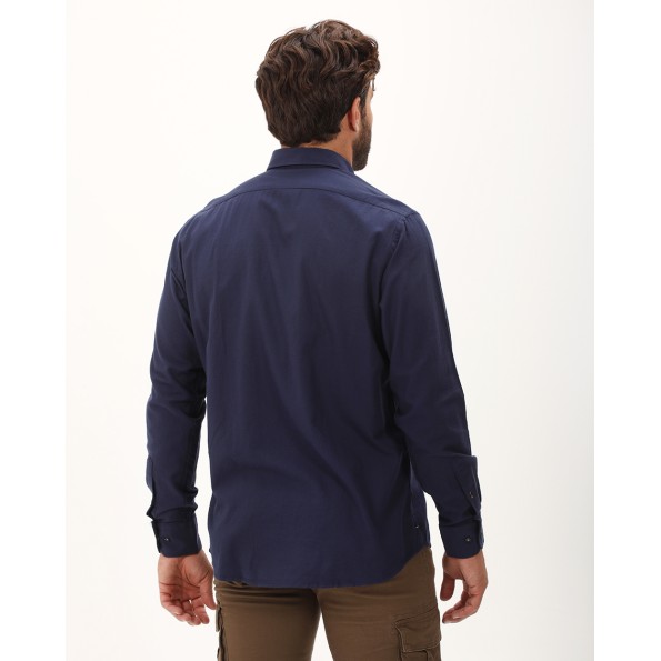 Ανδρικό πουκάμισο DORS 1035008.C04 ναυτικό μπλε Ανδρικά