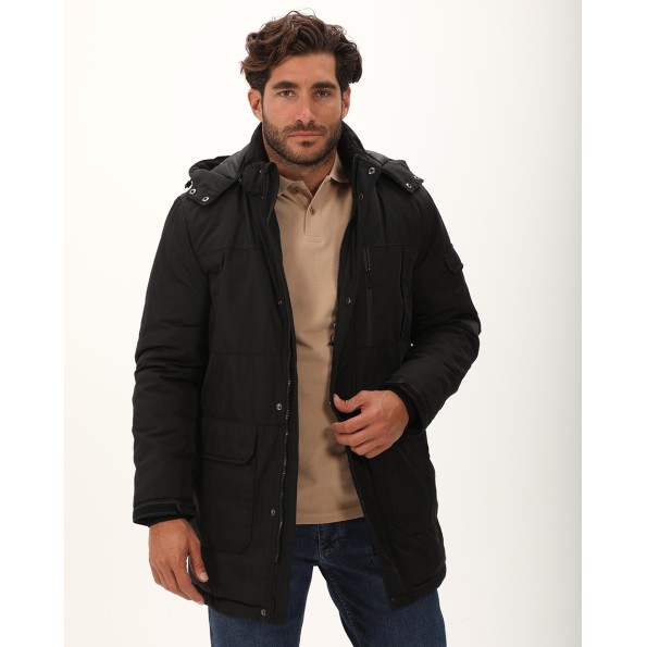 Ανδρικό μπουφάν DORS 3035009.C05 μαύρο