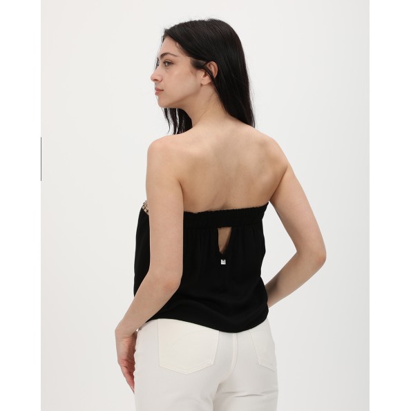 Γυναικείο strapless top ATTRATTIVO 91099311 μαύρο