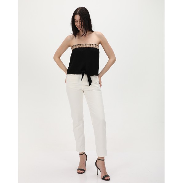 Γυναικείο strapless top ATTRATTIVO 91099311 μαύρο