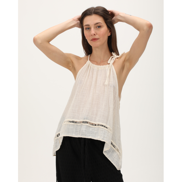 Γυναικείο top ATTRATIVO 9917974 εκρού 