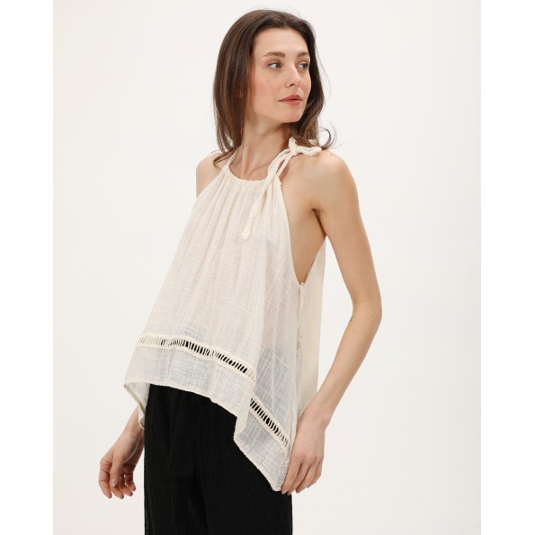 Γυναικείο top ATTRATIVO 9917974 εκρού 