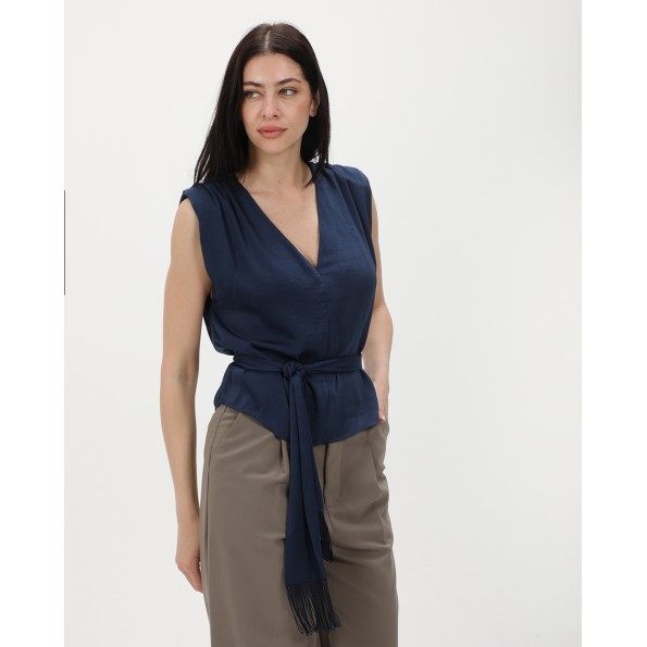 Γυναικείο top ATTRATTIVO 92256298 μπλε
