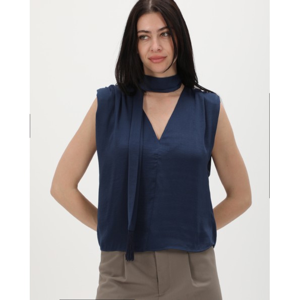 Γυναικείο top ATTRATTIVO 92256298 μπλε