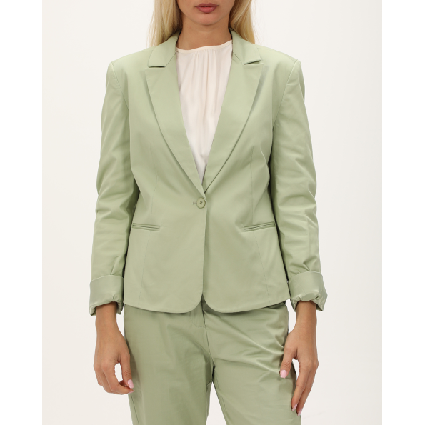 Γυναικείο σακάκι blazer ATTRATTIVO 9918381 πράσινο μέντας