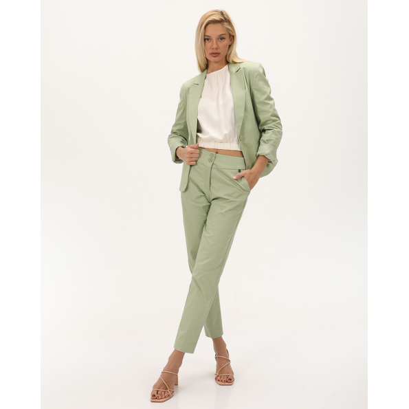 Γυναικείο σακάκι blazer ATTRATTIVO 9918381 πράσινο μέντας 